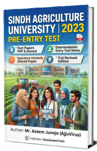 Sindh Agriculture University Entry Test 2023-2024 Past Papers PDF (Solved + Notes) Free Download