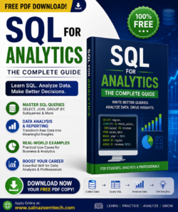 SQL for Analytics PDF Free Download – Beginner Guide for Data Analytics