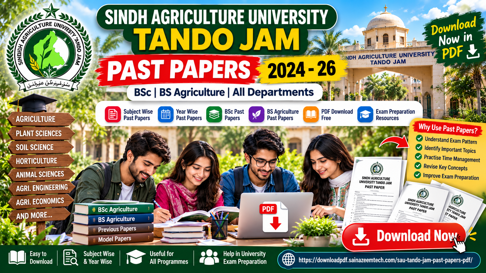 Sindh Agriculture University Tando Jam Past Papers 2024-26 Sindh Agriculture University Tando Jam Past Papers 2024-26